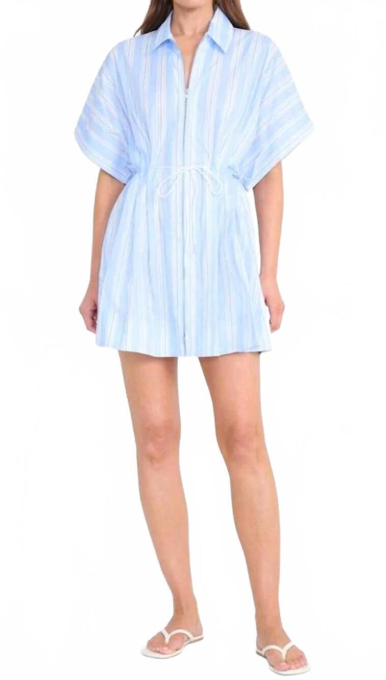 NEW STAUD cori dress in ventura stripe
